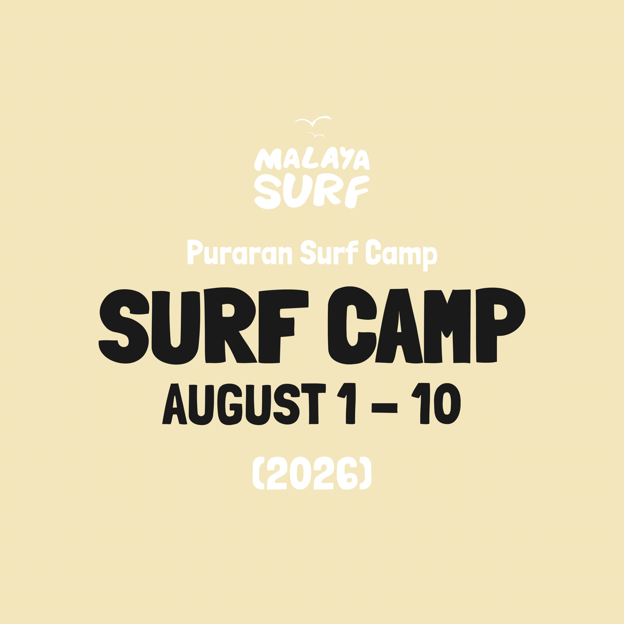SURF CAMP, AUGUST 1 - 10 (2026)