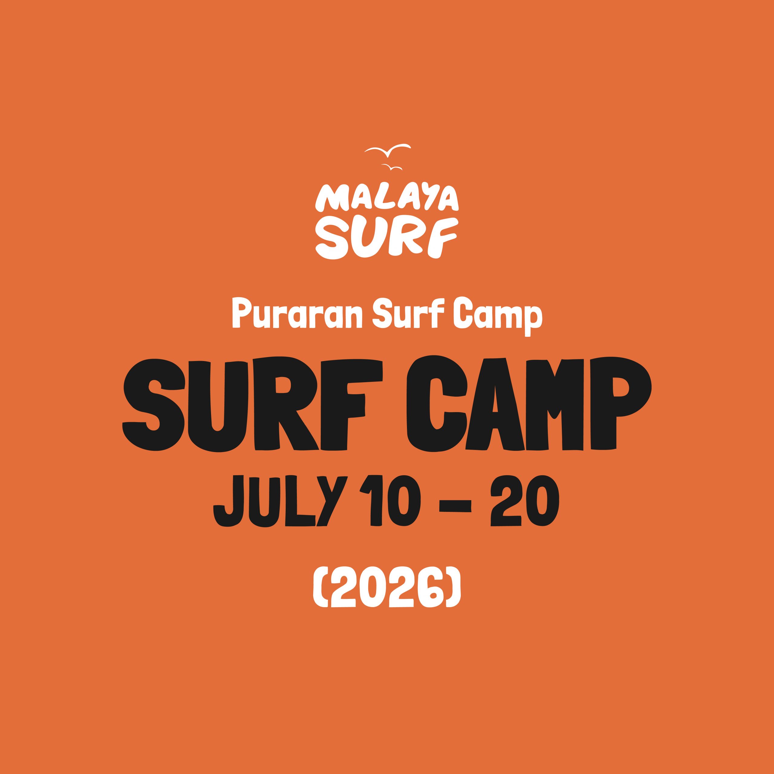 SURF CAMP, JULY 10 - 20 (2026)