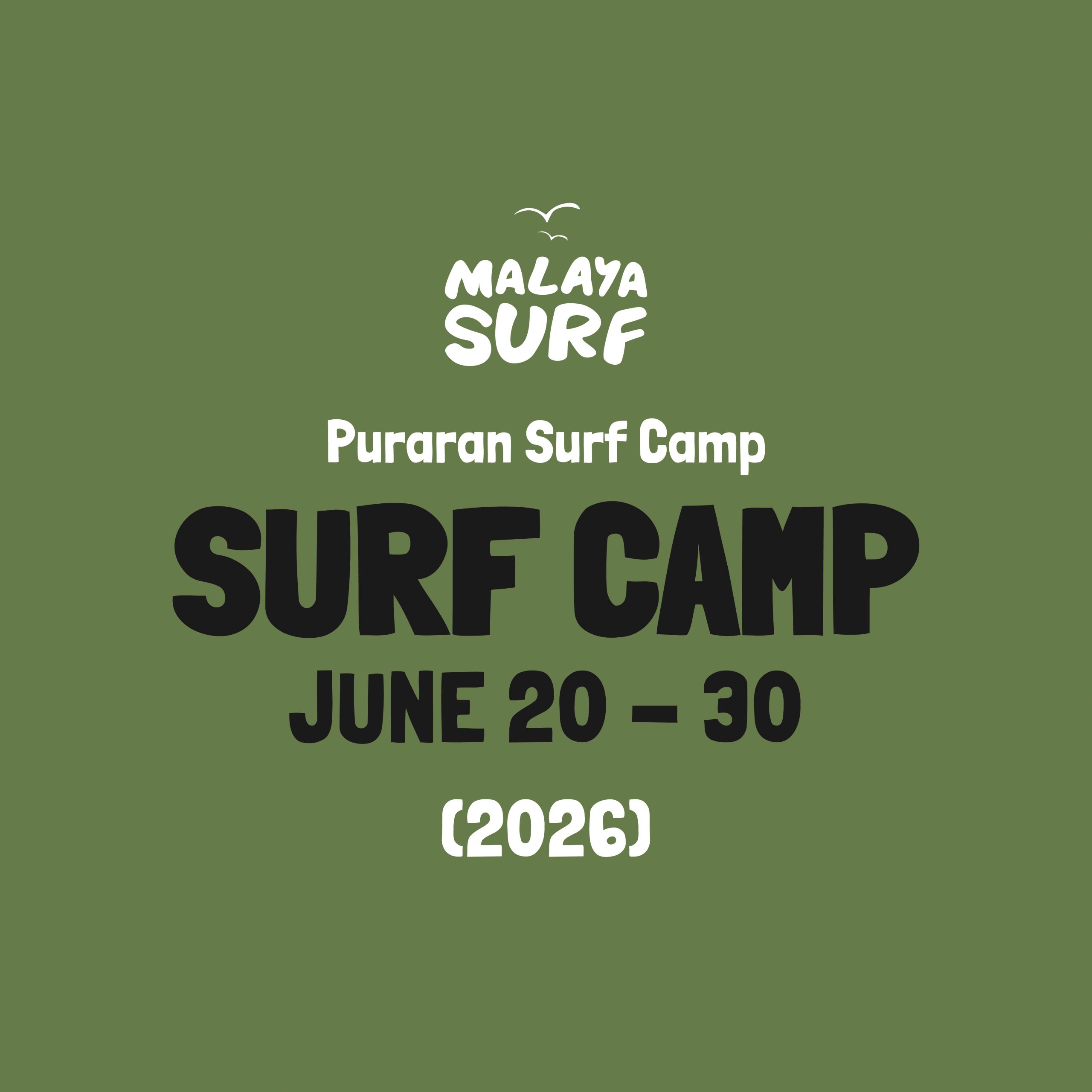 SURF CAMP, JUNE 20 - 30 (2026)
